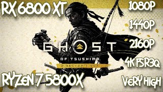 GHOST OF TSUSHIMA PC | RX 6800 XT | 1080P | 1440P | 2160P | 4K AMD FSR3 QUALITY