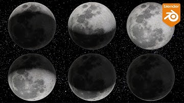 Create a moon animation in blender.