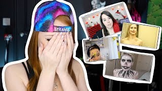 i react to people trying my makeup tutorials