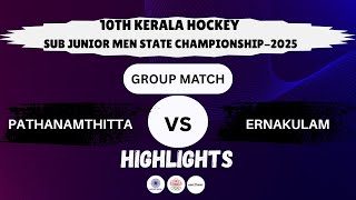 PATHANAMTHITTA vs ERNAKULAM | 10th Kerala Hockey Sub Junior Men State Championship