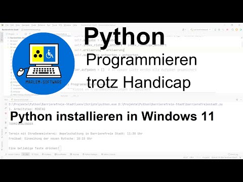 Python programmieren trotz Handicap - Python installieren in Windows 11