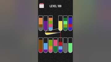 Water colour sort puzzle Level 109 #level109 #watercolorsortgame #watercolorsort #coloursortpuzzel,