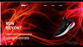 Modern Shoe Landing Page Design With Background Video ll HTML CSS