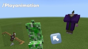 Minecraft Bedrock - How To Use The Play Animation Command!