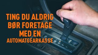 Tips til vedligeholdelse - AUDI A4 Sedan (8K2, B8) 1.8 TFSI Fjäderben udskiftnings manual