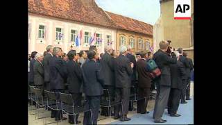CROATIA: FRANJO TUDJMAN SWORN IN FOR 3RD TERM AS PRESIDENT