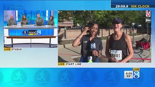 Amway River Bank Run with WOODTV Anchor Michele DeSelms