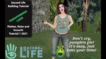 Second Life BUILDING🔨 TUTORIAL: Terraforming Land Class 1 2021