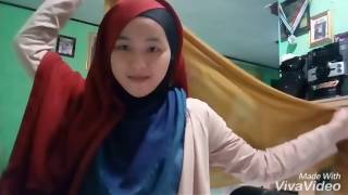 Tutorial Hijab Segi Empat Dua Warna - By : SR screenshot 5