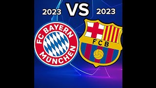 برشلونة 2023 🆚 بايرن ميونخ 2023 🤯🔥 من الرائع 🤔!؟