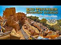 VR 360 Big Thunder Mountain Railroad Roller Coaster On Ride POV Walt Disney World 2024 03 10