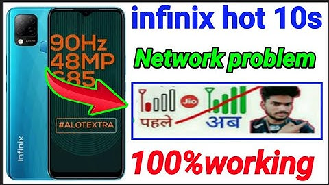 infinix hot 10S network problem solve 2021 / how to solve network problem infinix hot 10S