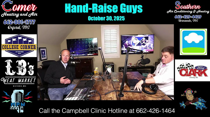 Hand-Raise Guys, pres. by Comer Heating and Air and Southern Air Conditioning & Heating: 10-30–25