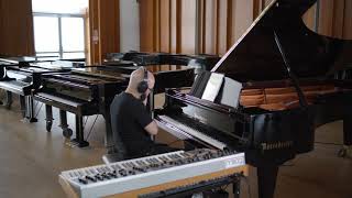Moog One 16 meets Boesendorfer Grand Piano: The Moogendorfer Etude No 1 #analogsynthesizer #moogone