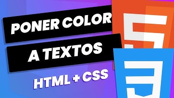 Como cambiar el COLOR de la letra/texto en HTML con CSS - Visual Studio Code