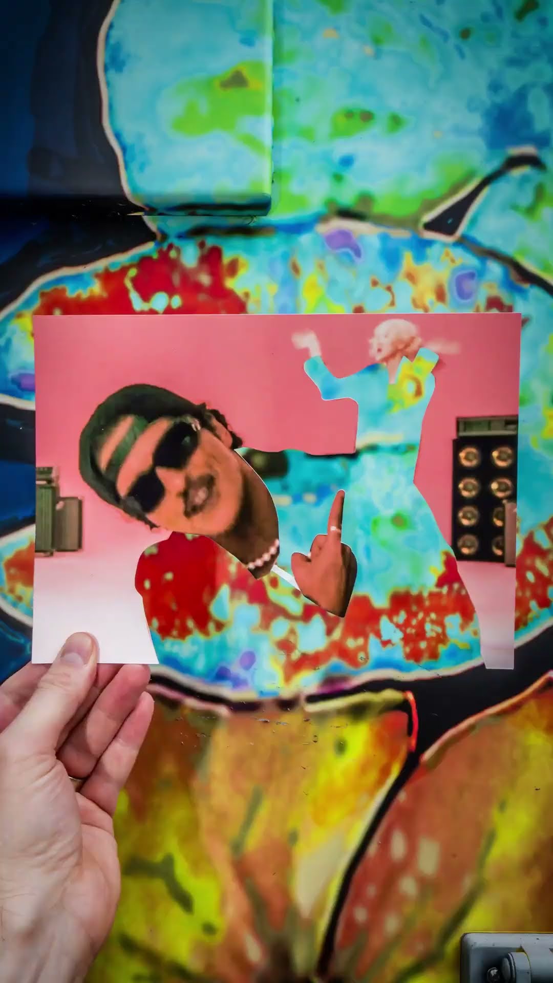 100 paper cutouts. 1 perfect song. @rudy_willingham #ROSÉ_Bruno_APT