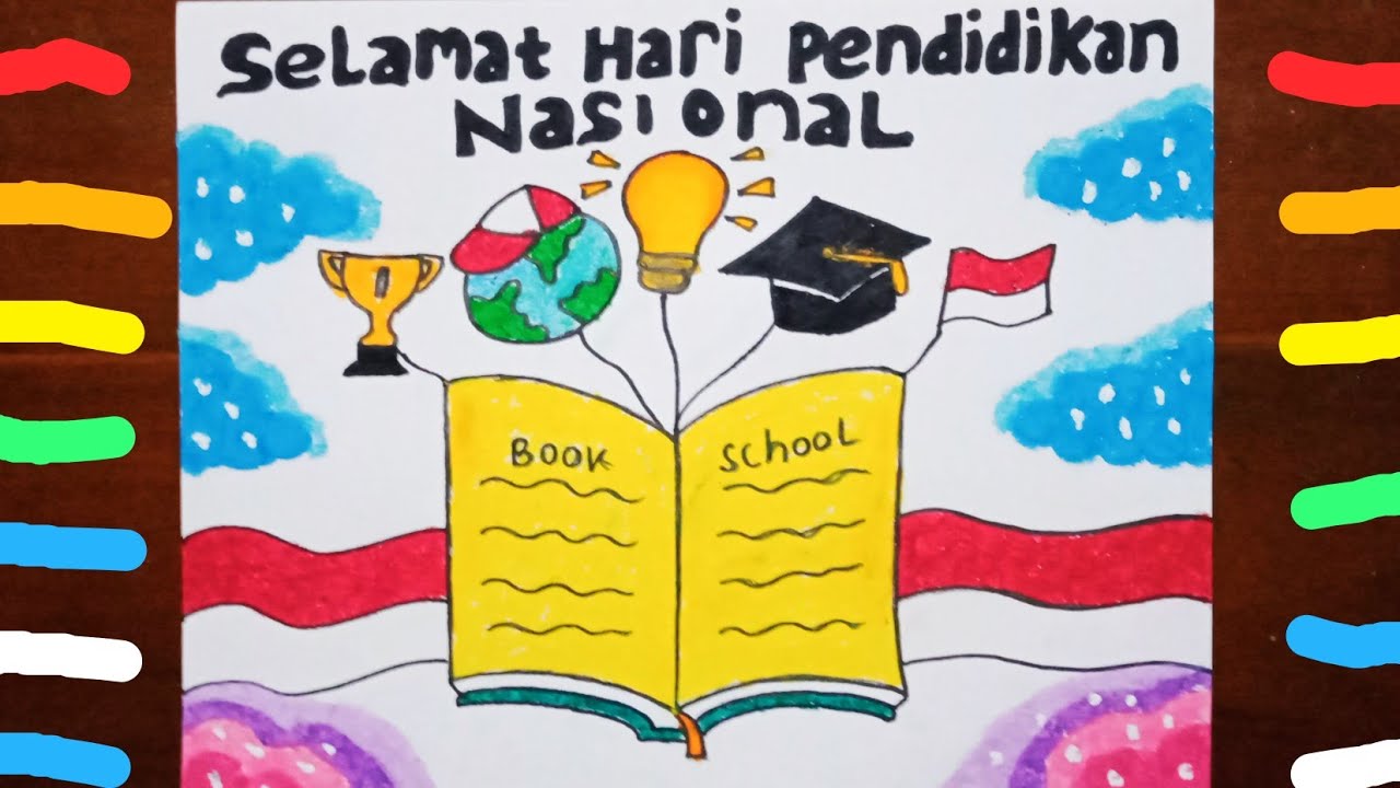 Cara Membuat Poster Hari Pendidikan Nasional Hardiknas Youtube