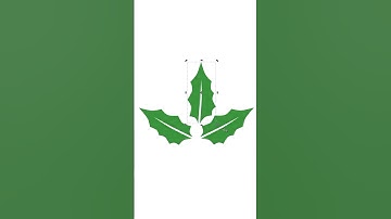 How to Draw Christmas Holly with Inkscape #shorts