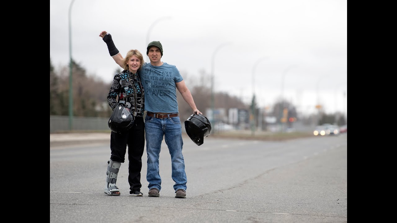 Father and daughter describe surviving motorcycle crash - YouTube