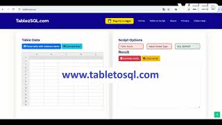 Generate SQL Script from Excel table or delimited data