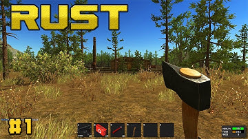 Rust - Alpha gameplay - Part 1 - A fresh new game