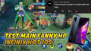 Infinix Hot 10S Mobile Legends Test Fanny Gesek-Gesek Di Custom