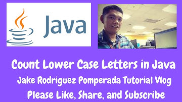 Count Lower Case Letters in Java
