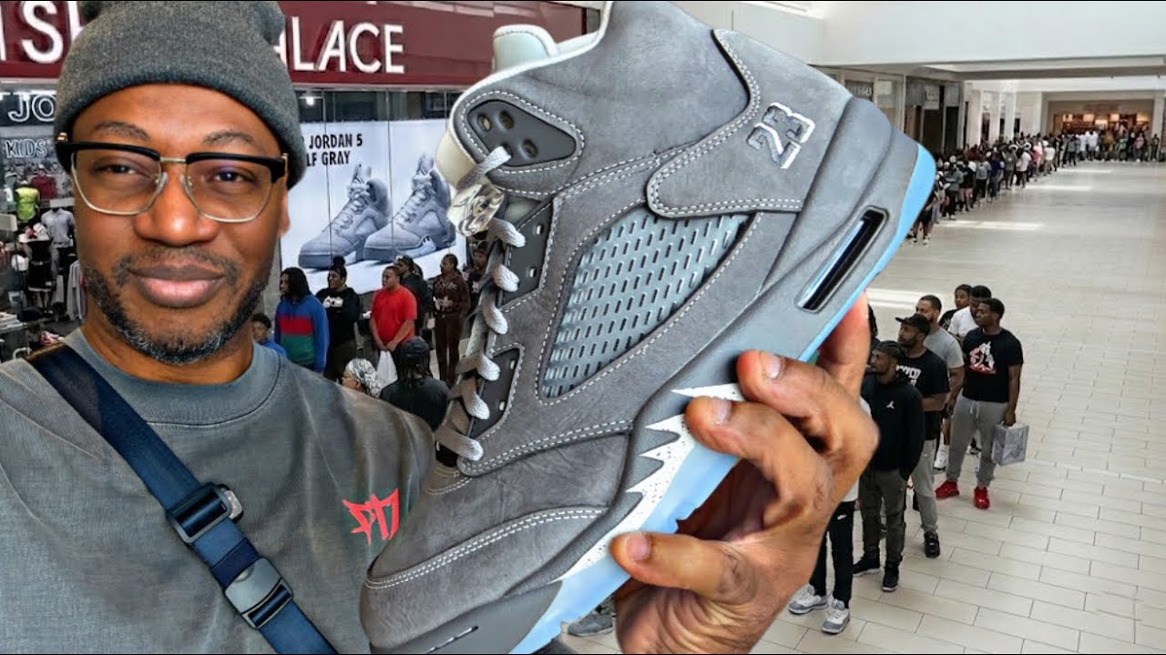 SOLD OUT EVERYWHERE! Jordan 5 Wolf Gray Release Was PURE CHAOS!!