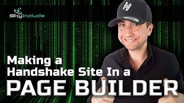 Making a Handshake Site In a Page Builder