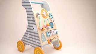 Video: PolarB Wooden Activity Baby Walker