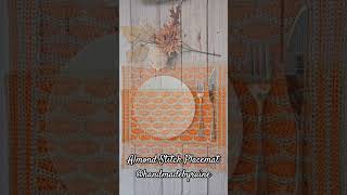 Almond Stitch Placemat pattern @handmadebyraine