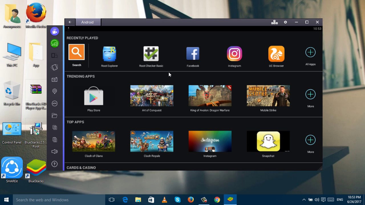 download bluestacks com root