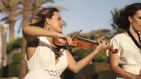 Daft Punk ''Get Lucky'' - Pasha and Kristina- Instrumental Cover - Dubai Violin & Saxophone