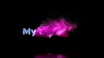 How to meke particle text animation intro in kinemaster