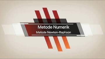 METODE TERBUKA | NEWTON RAPHSON