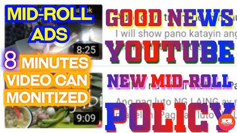 How to add Mid-roll Ads breaks to your 8 minutes video