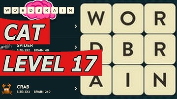WordBrain Cat Level 17 Answers (Android/IOS)