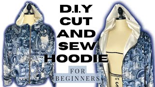 D.I.Y Cut And Sew Hoodie For Beginners-With A Full Lining