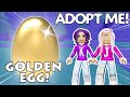 WE HATCHED A GOLDEN EGG ON ADOPT ME! / ROBLOX