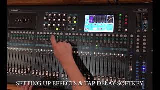 ALLEN AND HEATH QU32 SENDING EFFECTS AND TAP DELAY SOFTKEY screenshot 4