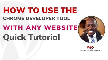 How to Use the Chrome Developer Tool with WordPress Websites or Any Website