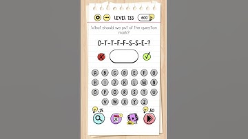 Brain test : level 133 - what should we put at the question mark?