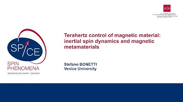 Talks - Terahertz Spintronics 2023 - Stefano BONETTI, Venice University