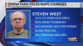 73-year-old Onida man charged with raping three girls
