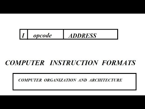 COMPUTER INSTRUCTION FORMAT OF A BASIC COMPUTER - YouTube