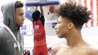 Bronny James Mikey Williams & Blue Chips Crew Watch Skyy Clark Get Buckets
