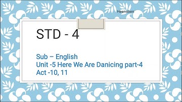 std-4 English unit-5 part-3
