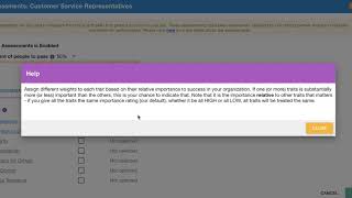 Create Job: Adding Assessments screenshot 4