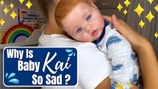 Reborn Baby Kai Not Feeling Well. Evening & Morning Routine With Sick Baby.
