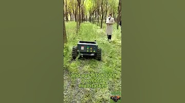 Vigorun VTLM800 wireless radio control tracked weed cutter for sale made by Vigorun Tech #rcmower